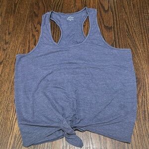 JCrew Small Tie Front Razorback Tank